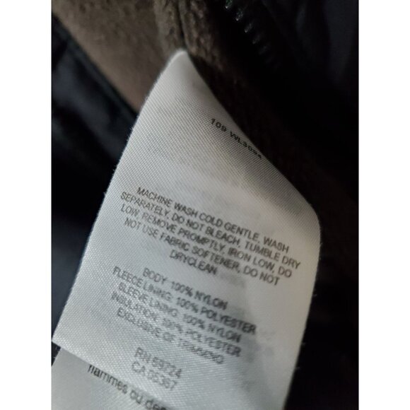 COLUMBIA Black/Brown Warm FLEECE-LINED WINTER JACKET Ski Gear Hike Coat Women XL - Picture 6 of 10